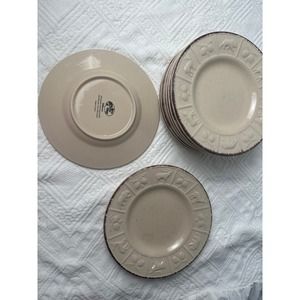 Bass Pro Shop Desert Plates 8 Wilderness Vintage Pattern